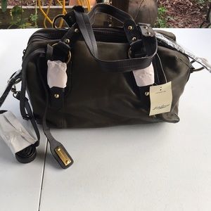 Lucky brand buckman olive satchel
